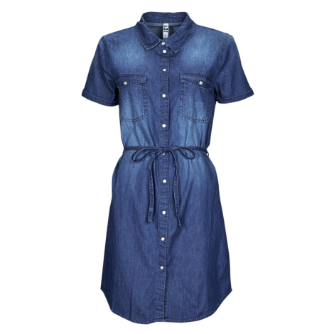 JDY  JDYBELLA S/S SHIRT DRESS  Krátke šaty Modrá