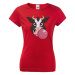 Dámské tričko s potlačou veselej kravy - skvelý darček pre milovníkov zvierat