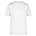 James & Nicholson Pánske športové tričko s krátkym rukávom JN306 - Biela / biela