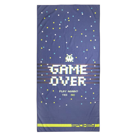 Spokey GAME OVER Quick-drying sports towel 80x160cm