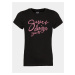 Čierne dievčenské tričko SAM 73