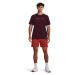 Tričko Under Armour Project Rock Crest Hw Ss Dark Maroon