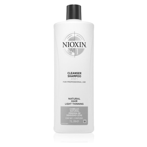 Nioxin System 1 Cleanser Shampoo čistiaci šampón pre jemné až normálne vlasy
