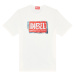 Tričko Diesel T-Adjust-Q6 T-Shirt Off White