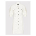 Liu Jo Džínsové šaty CA2380 DS008 Biela Regular Fit