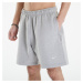 Šortky Nike Solo Swoosh Men's Fleece Shorts Dk Grey Heather/ White