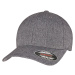 Melange cap FLEXFIT HEATHERLIGHT dark grey