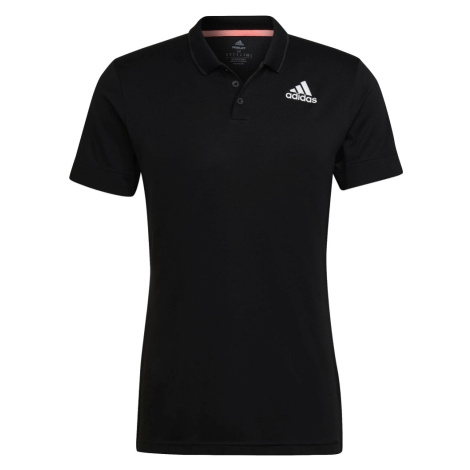 Men's adidas Tennis Freelift Polo Black T-Shirt