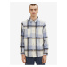 White and Blue Mens Plaid Outerwear Tom Tailor - Men