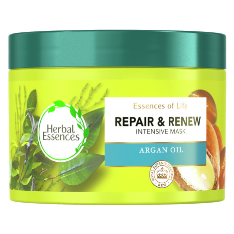 Herbal Essences Regeneračná Maska Na Vlasy S Arganovým Olejom, Na Suché a Poškodené Vlasy 450ml