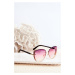 Women's Sunglasses with Glitter Inserts UV400 Rose Gold