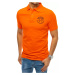 Oranžové POLO tričko s výšivkou