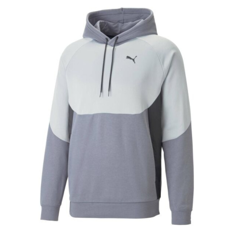 Puma ALPHA HOODIE FL G Dievčenská mikina, sivá, veľkosť