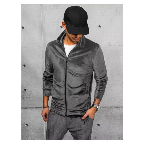 Jedinečná tmavo-sivá mikina DStreet