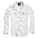 Košele BRANDIT Men Shirt Slim Weiss