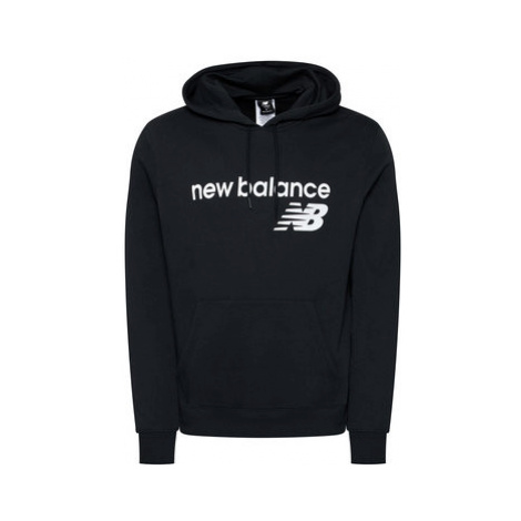 New Balance Mikina C C F Hoodie MT03910 Čierna Relaxed Fit
