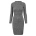 Women's ribbed dress URBAN CLASSICS - grey