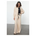 Trendyol Camel Oversize Knitted Tracksuit Set