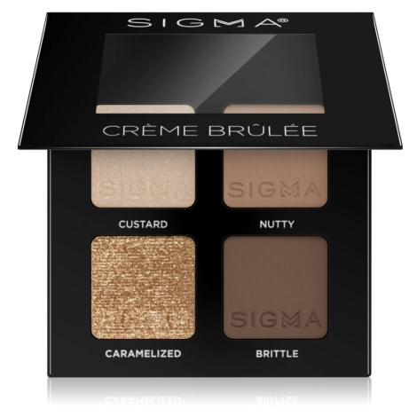 Sigma Beauty Quad paletka očných tieňov odtieň Crème Brûlée