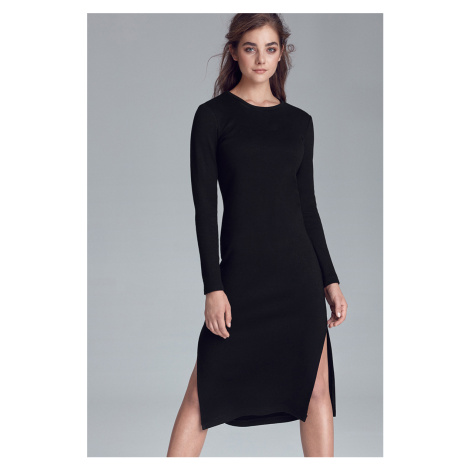 Čierne šaty Nife S121
