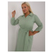 Svetlozelené bavlnené plus size šaty LK-SK-509675.88-green