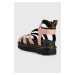 Kožené sandále Dr. Martens Blaire ružová farba, na platforme, DM30706329