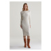 ŠATY GANT MINI CABLE KNIT DRESS CREAM