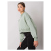 MENTOLOVÁ DÁMSKA CROP MIKINA RV-BL-6992.69-MINT