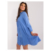 Blue summer dress with ruffles SUBLEVEL