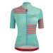 SANTINI Cyklistický dres s krátkym rukávom - GIADA OPTIC LADY - modrá/ružová