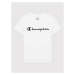 Champion Tričko Contrast Script Logo 404541 Biela Regular Fit