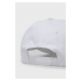Bavlnená čiapka New Balance LAH13010WT biela farba, s potlačou