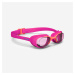 Plavecké okuliare 100 XBASE veľkosť S číre sklá ružové