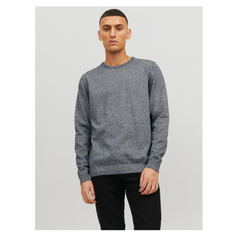 Tmavomodrý basic sveter Jack & Jones Basic