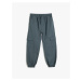 Koton Cargo Jogger Pants with Pockets and Tie Waist