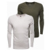 Ombre Men's V-NECK longsleeve set - mix 2