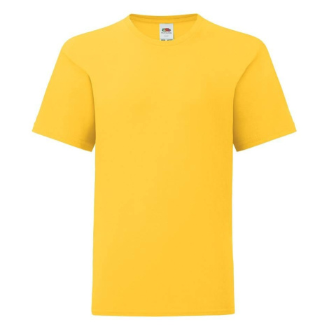 Yellow children's t-shirt in combed cotton Fruit of the Loom