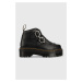 Kožené členkové topánky Dr. Martens Devon Flwr DM27642001-Black, dámske, čierna farba, na platfo