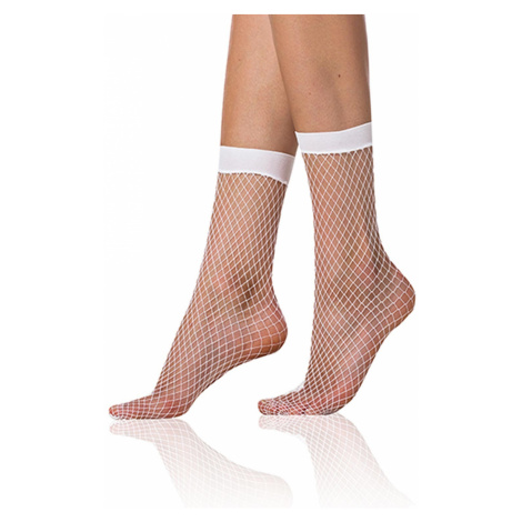 Sieťované ponožky Bellinda NET biele