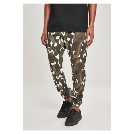 Wooden Camo Pants Geometric Camo Stretch Twill Cargo Pants Urban Classics