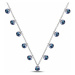 OLIVIE Strieborný náhrdelník MODRÉ Z NEBA 4784