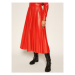 MSGM Kožená sukňa 2941MDD29P 207652 Červená Regular Fit