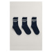 PONOŽKY GANT LOGO RIB SOCKS 3-PACK EVENING BLUE