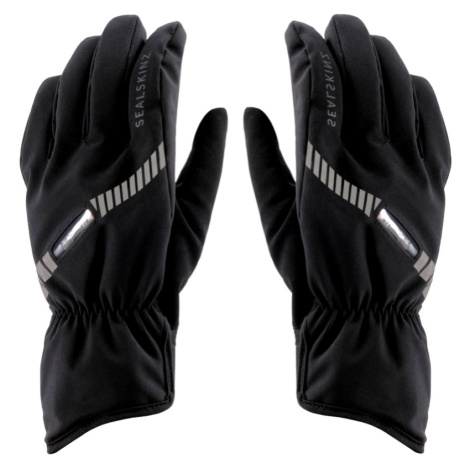 Sealskinz Waterproof All Weather LED Cycle Glove Black Cyklistické rukavice