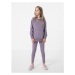 Dievčenská mikina s kapucňou 4F JUNIOR GIRLS SWEATSHIRT JBLD003-51S-VIOLET