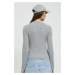 Kašmírový sveter Abercrombie & Fitch dámsky, šedá farba, tenký,