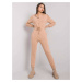 Camel Cotton Jumpsuit