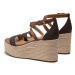 MICHAEL Michael Kors Espadrilky Serena Wedge Espadrille 40S2SEMS1B Hnedá