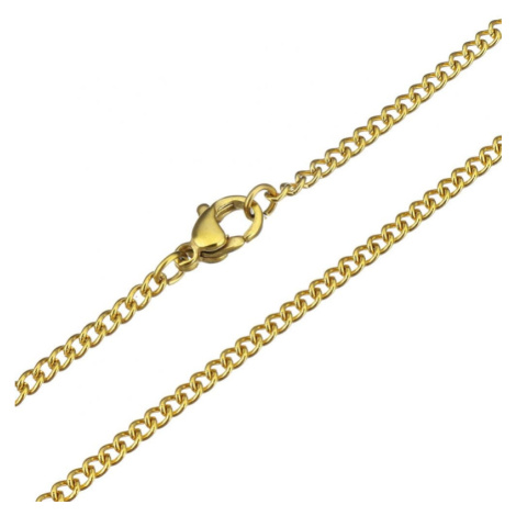 Retiazka z chirurgickej ocele Smooth- 3mm / 50-90cm Zlatá