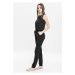 Urban Classics Ladies Tech Mesh Long Jumpsuit black